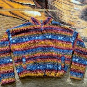 80s Print Half-Zip Sweatshirt